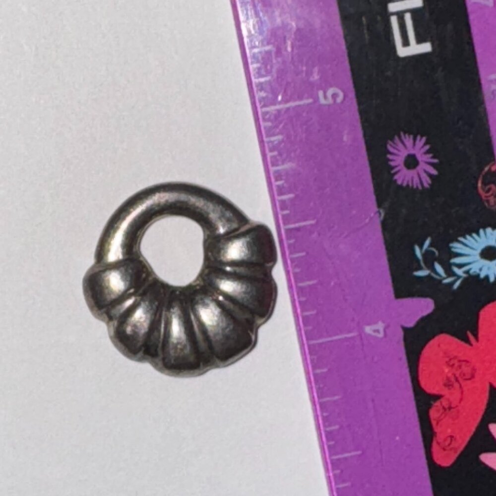 Hollow Circular Silver Pendant